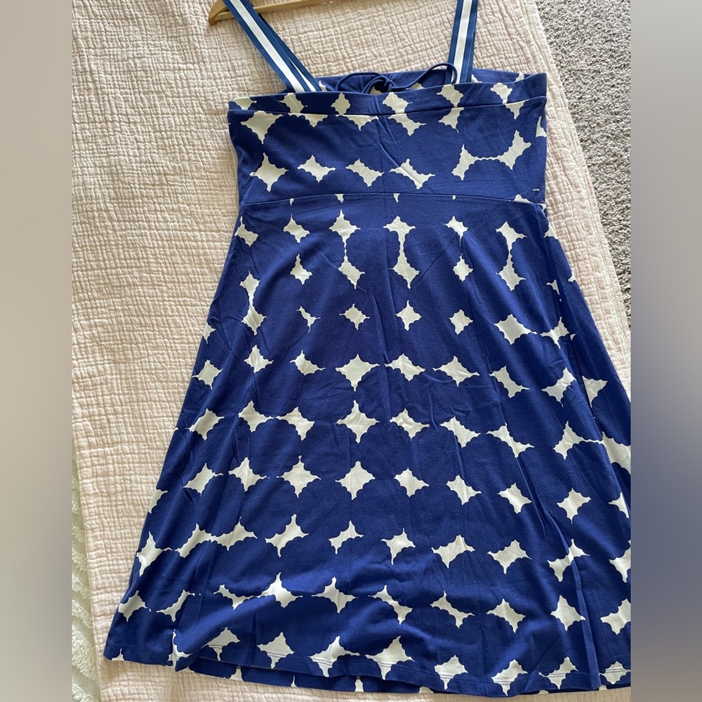Boden blue tile summer dress